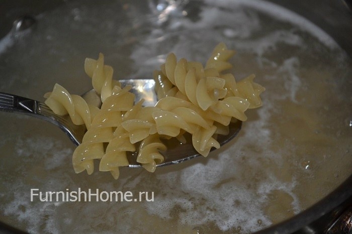 Рецепт макарон в сливочно-грибном соусе