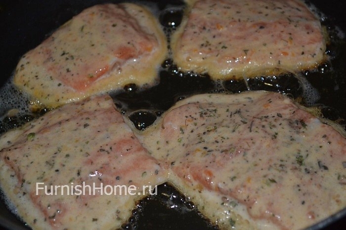 Хребты лосося в томатном кляре