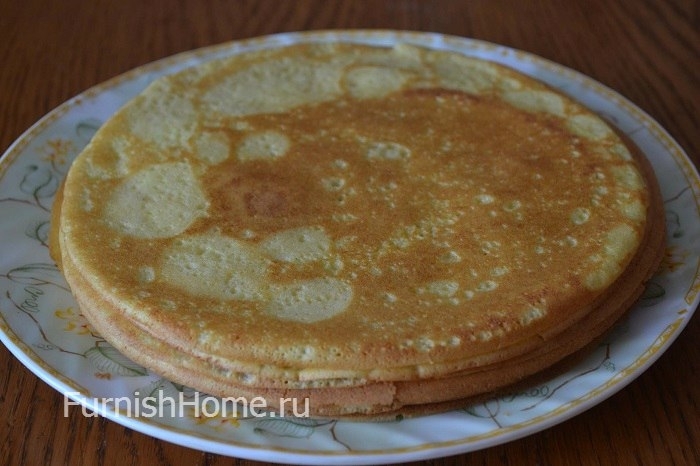 Блины с творогом и зеленью