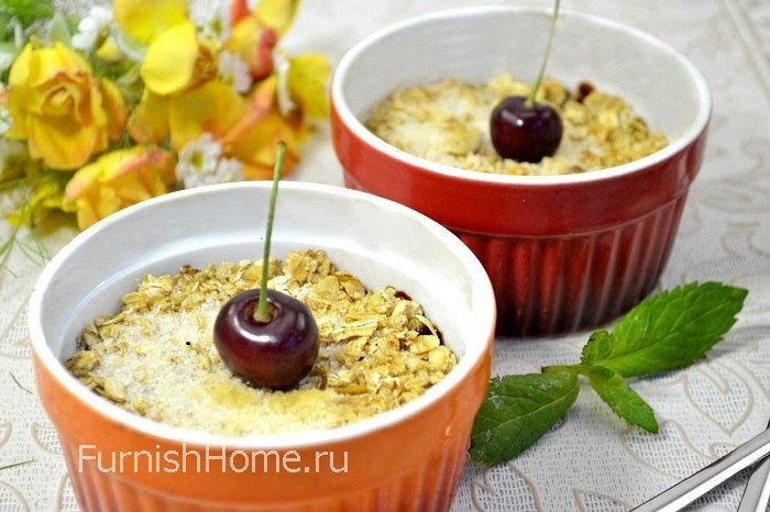 Десерт «Горячая вишня»