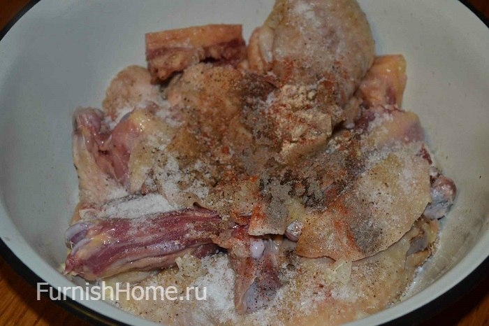 Домашняя курица в маринаде из кетчупа