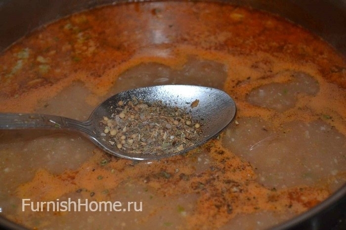 Суп харчо со свининой и рисом