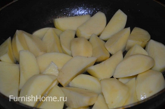 Картошка, запеченная в сливках под сырной корочкой