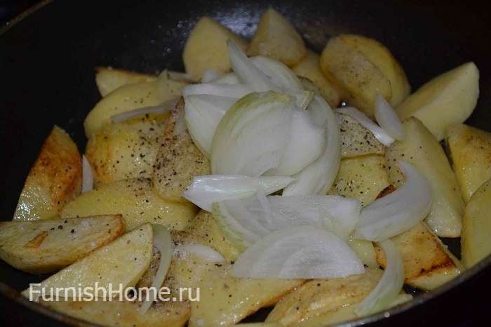 Картошка, запеченная в сливках под сырной корочкой