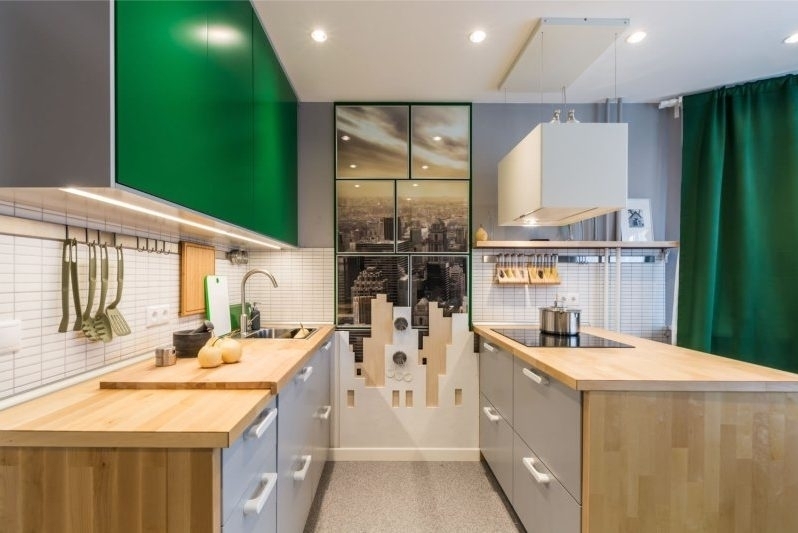 Дизайн кухни площадью 15 кв. метров