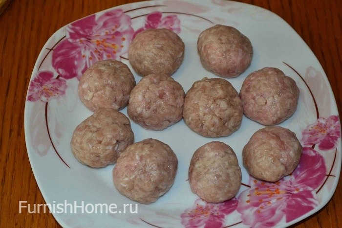 Суп с фасолью и фрикадельками