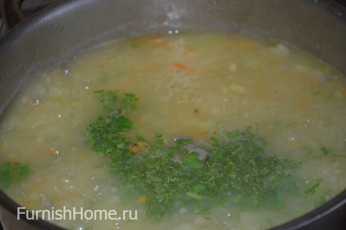 Суп со свининой и ячневой крупой