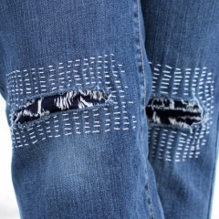 Как легко отремонтировать джинсы с помощью простейшей вышивки
