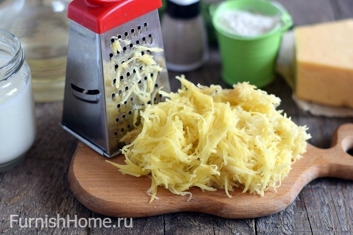 Картофельные драники с сыром и зеленью