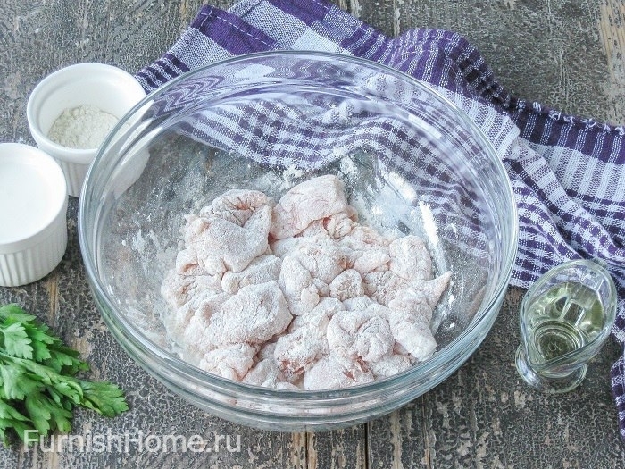 Острый попкорн из курицы Острый попкорн из курицы