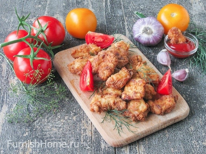 Острый попкорн из курицы Острый попкорн из курицы