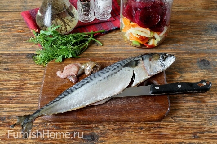Скумбрия в банке со свеклой