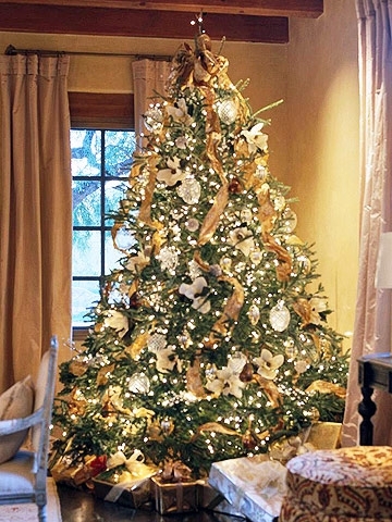 Золотая рождественская елка