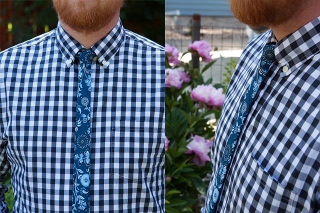 Как сшить узкий галстук