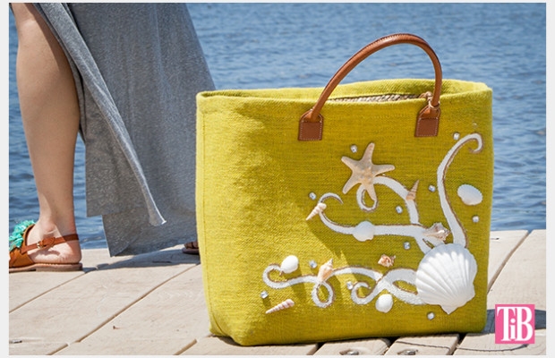 Декорируем сумку для пляжа