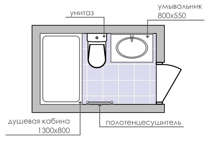 Дизайн ванной комнаты 3 кв метра: планировка и фото