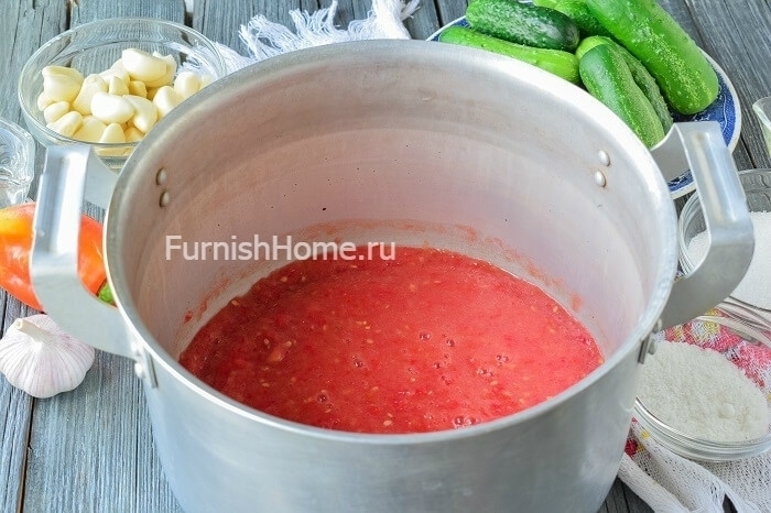 Салат из огурцов с томатами на зиму «Зимняя сказка»