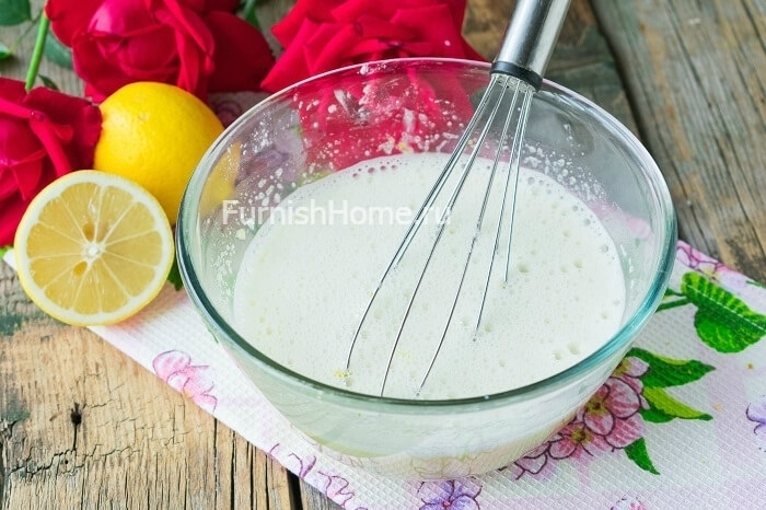 Лимонный торт с малиной