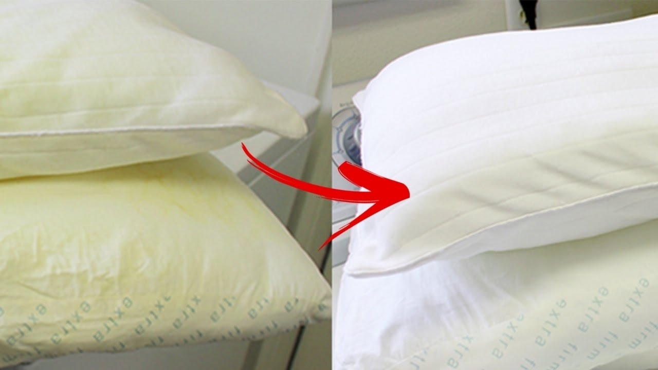 Как спасти старые пожелтевшие подушки