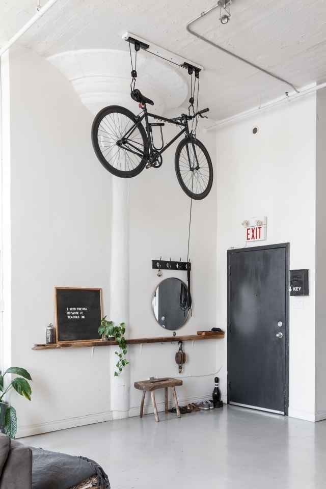 Как красиво хранить велосипед в помещении