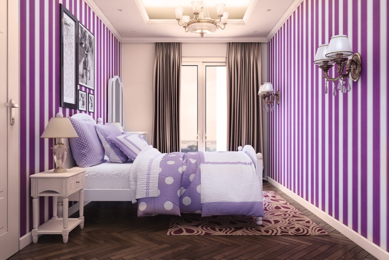 16 идей для фиолетовой спальни