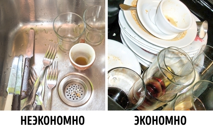 Мыть посуду горячей водой и под струей