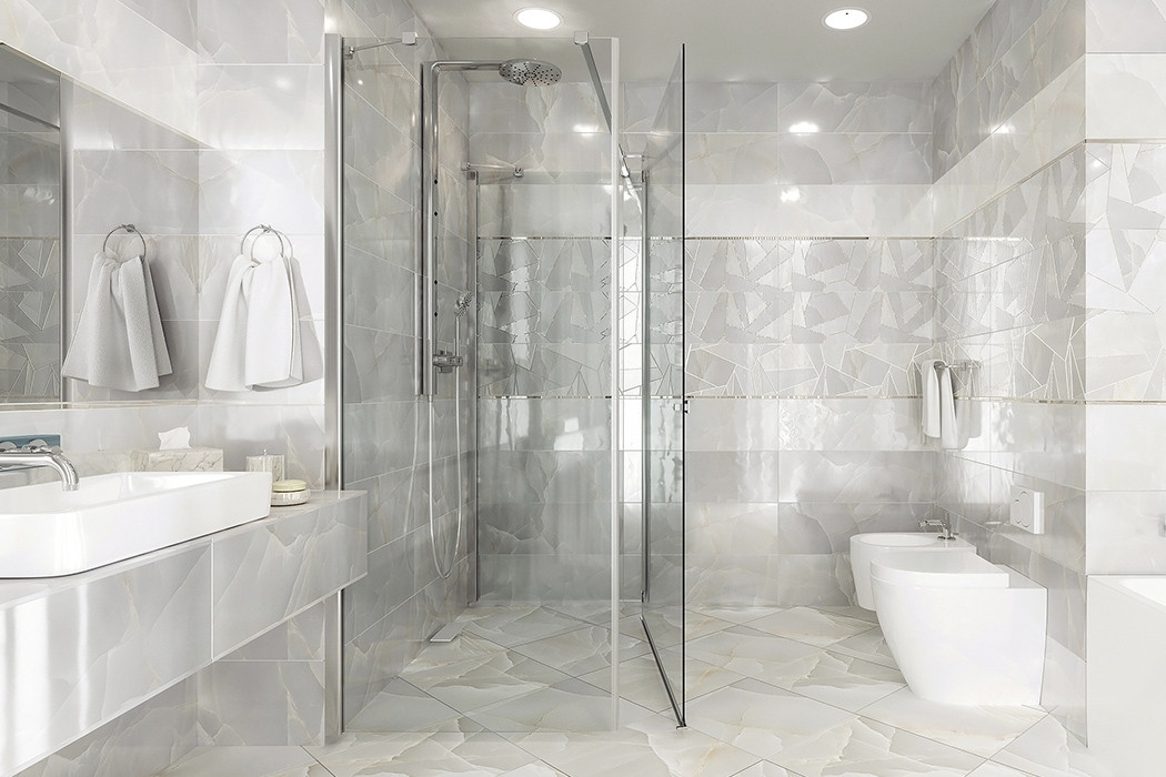 Имитация оникса на плитке