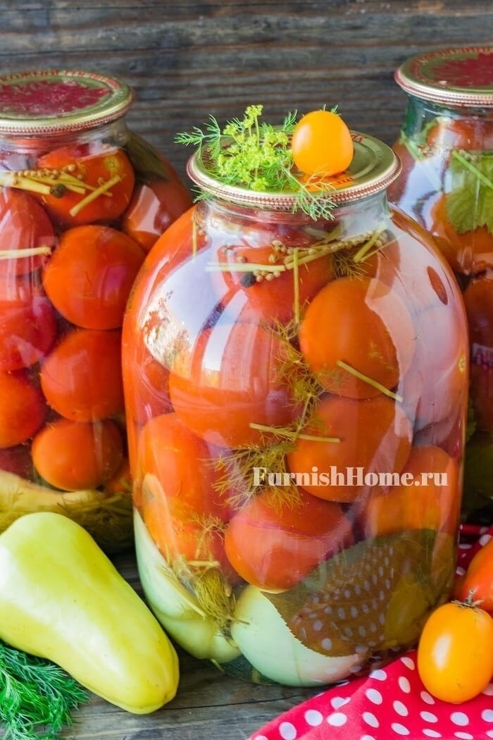 Маринованные помидоры на зиму с уксусом