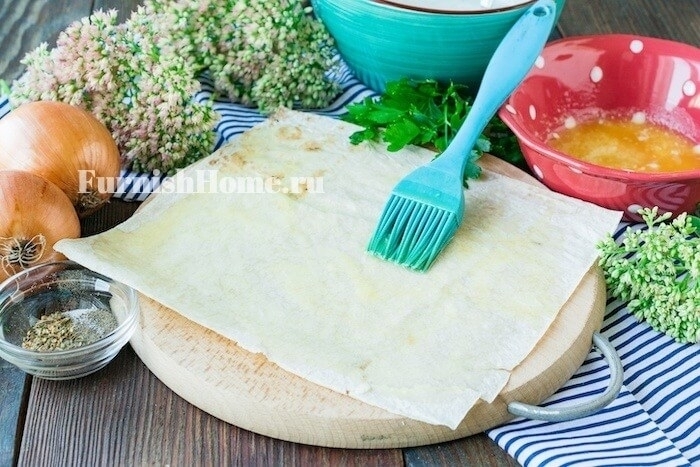 Скумбрия запеченная в лаваше