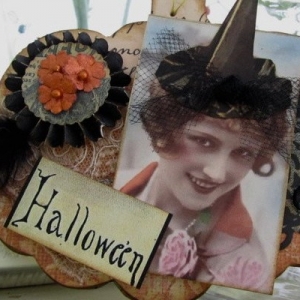 Примеры декора для Хэллоуина в винтажном стиле