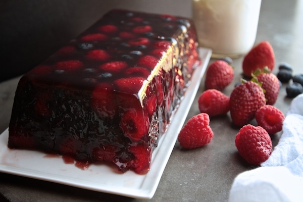 Рецепт: Торт-желе из ягод