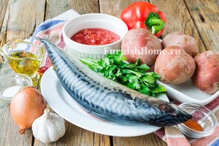 Овощное рагу со скумбрией в мультиварке Овощное рагу со скумбрией в мультиварке