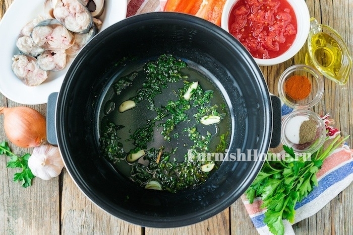 Овощное рагу со скумбрией в мультиварке Овощное рагу со скумбрией в мультиварке