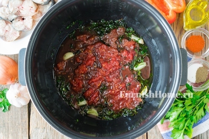 Овощное рагу со скумбрией в мультиварке Овощное рагу со скумбрией в мультиварке