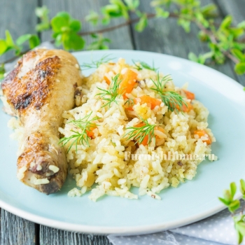 Рис в духовке с курицей Рис в духовке с курицей