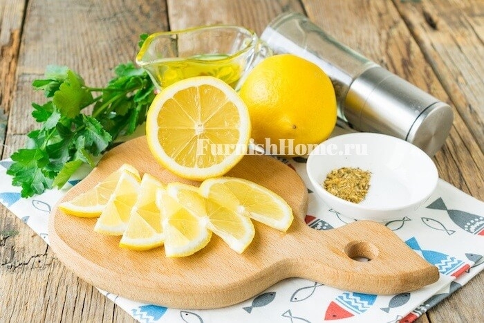 Скумбрия запеченная с лимоном