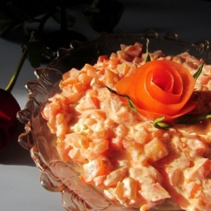 Новогодний салат «Морская роза»