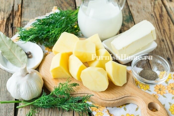 Пюре с чесноком