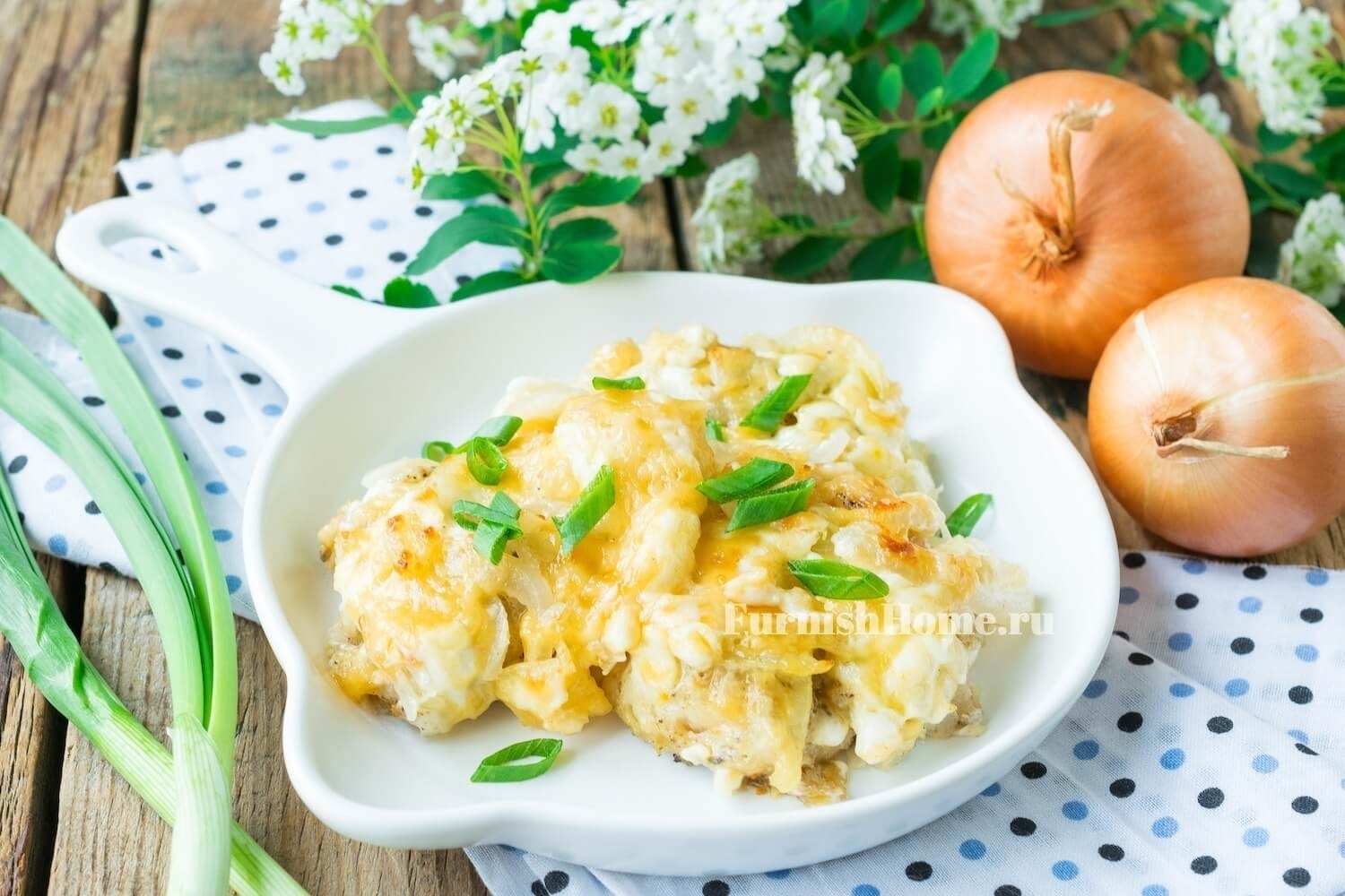 Запеченная белая рыба