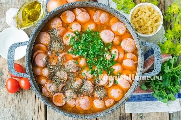 Суп с сосисками