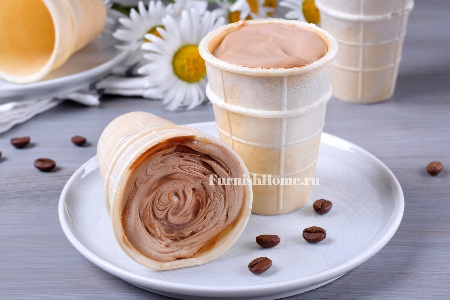 Кофейное мороженое из двух ингредиентов