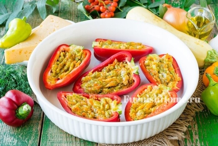 Перец фаршированный в духовке Перец фаршированный в духовке