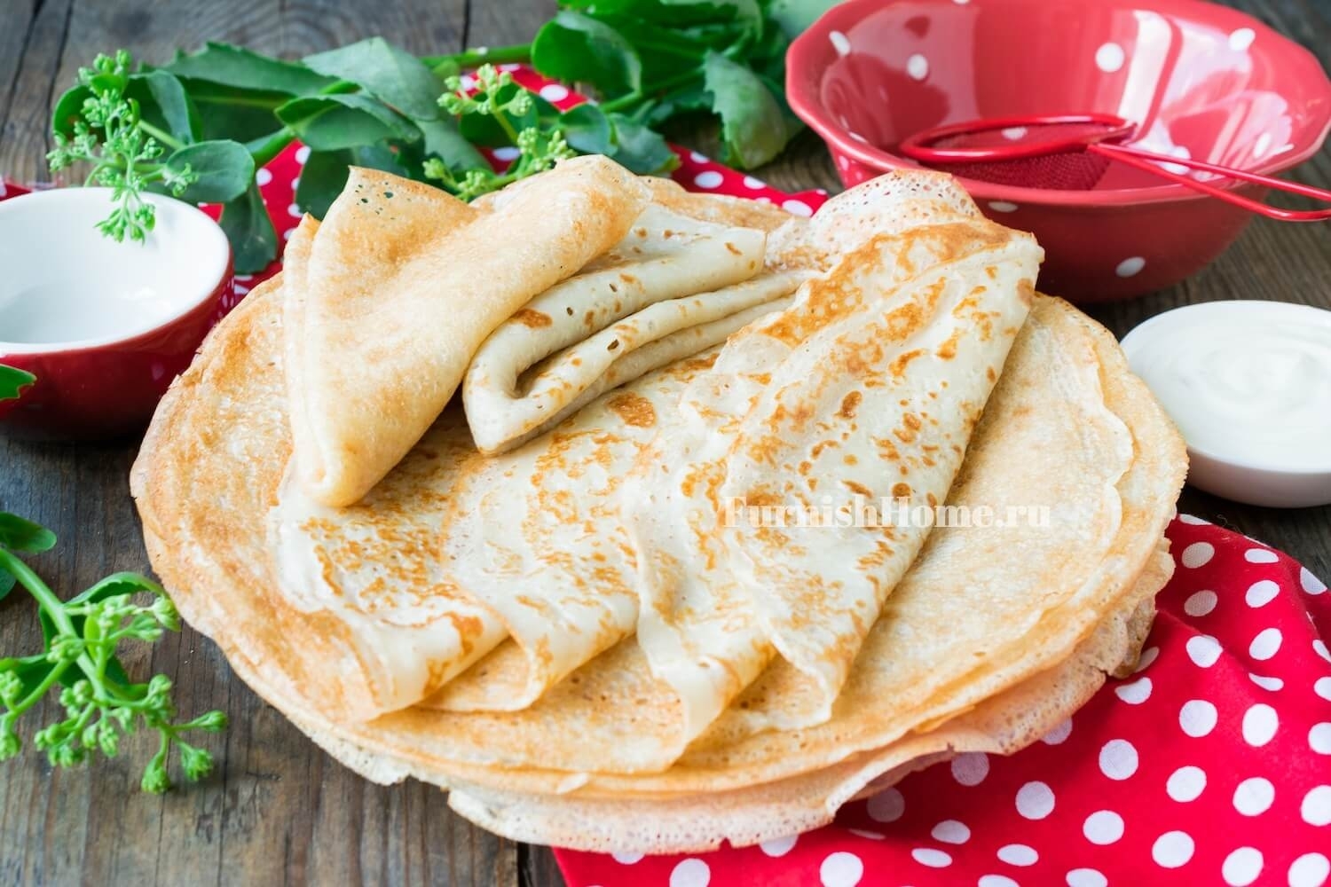 Блины без яиц на кефире