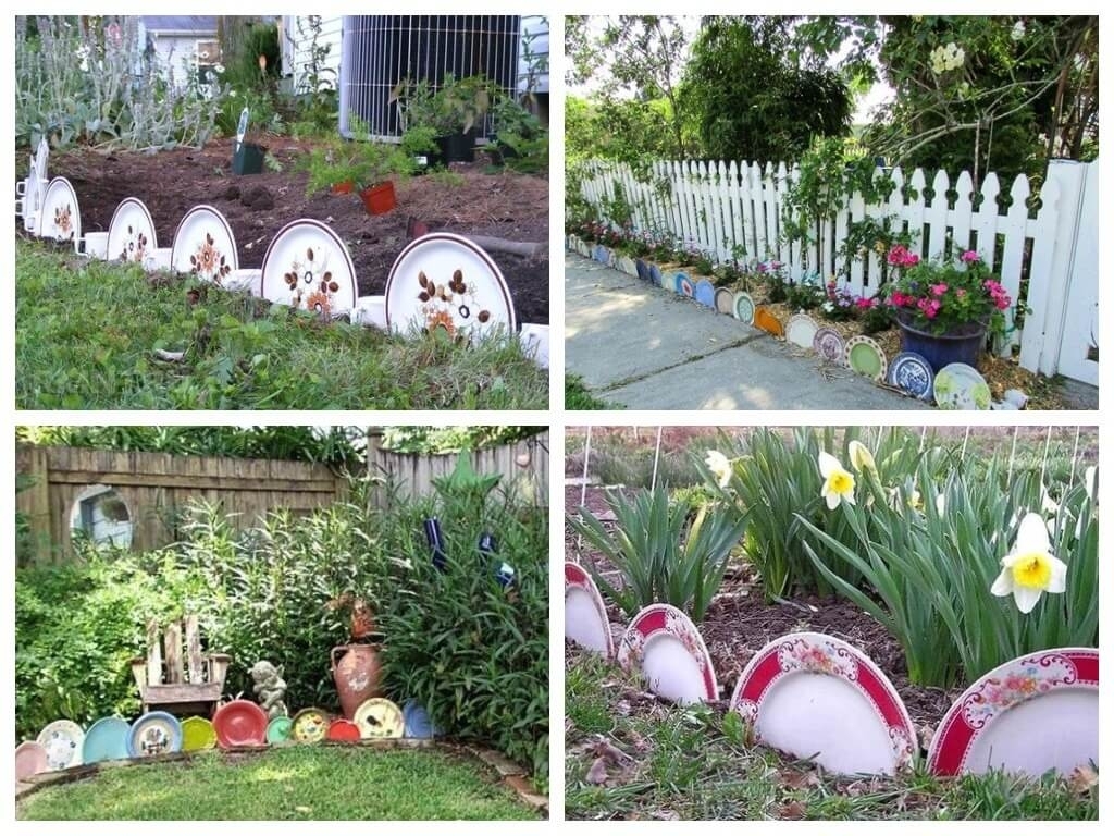Интересные идеи для бордюров в саду: украшаем огород из подручного материала
