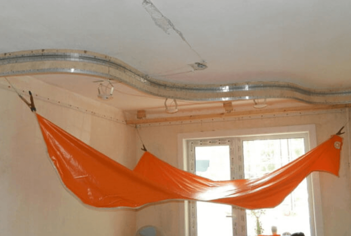 Как сделать натяжной потолок волнами: монтаж каркаса и необходимый инструмент