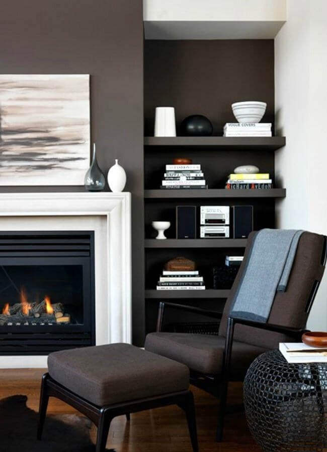 4583 9 С чем сочетается темно коричневый цвет в интерьере