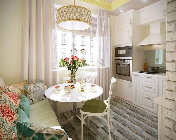 Дизайн кухни 9 кв м с диваном: самые модные идеи оформления интерьера