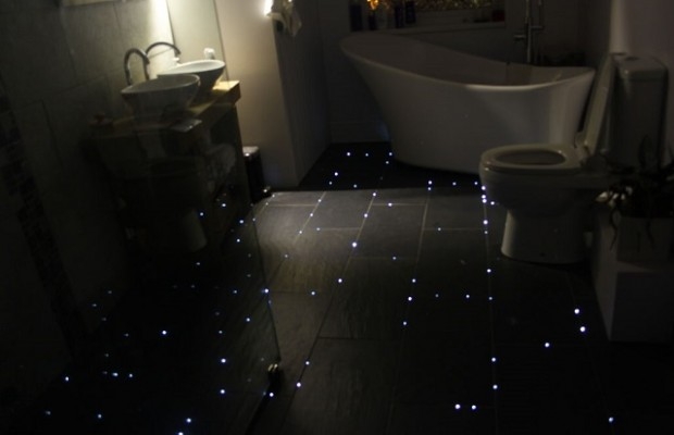 Как сделать «звездный пол» в ванной комнате