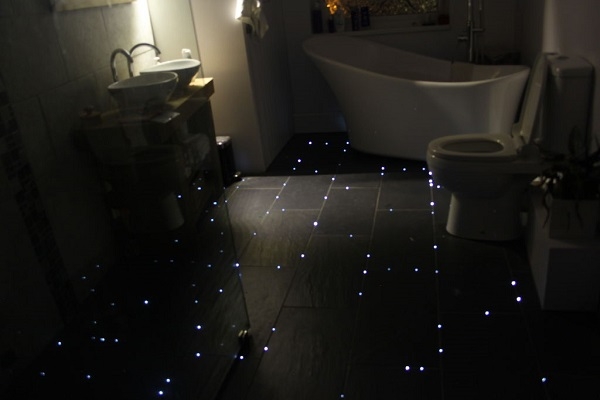 Как сделать «звездный пол» в ванной комнате
