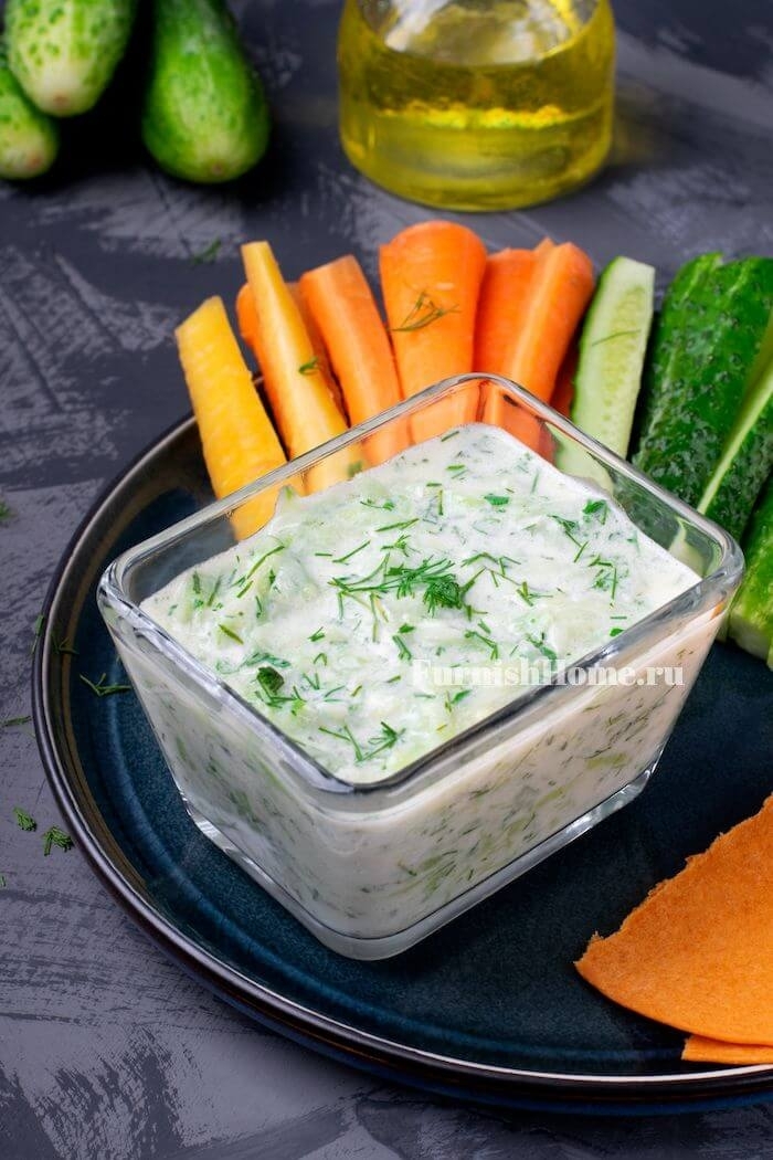 Дзадзики, огуречный соус-закуска